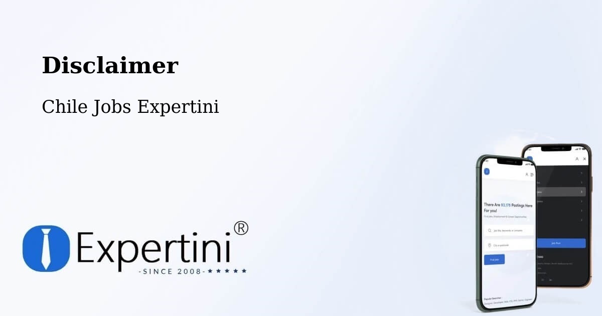 Disclaimer – Papudo - Chile Jobs Expertini